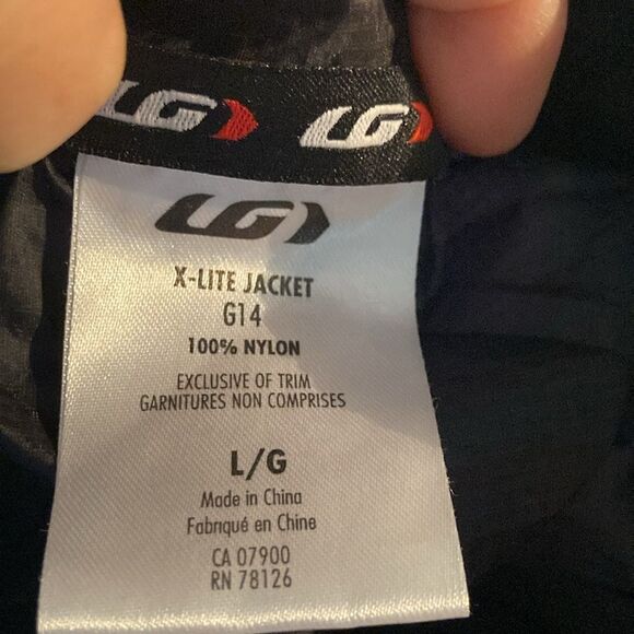 LG Louis Garneau Cycling Jacket Men's Size L Full Zip - Picture 8 of 9